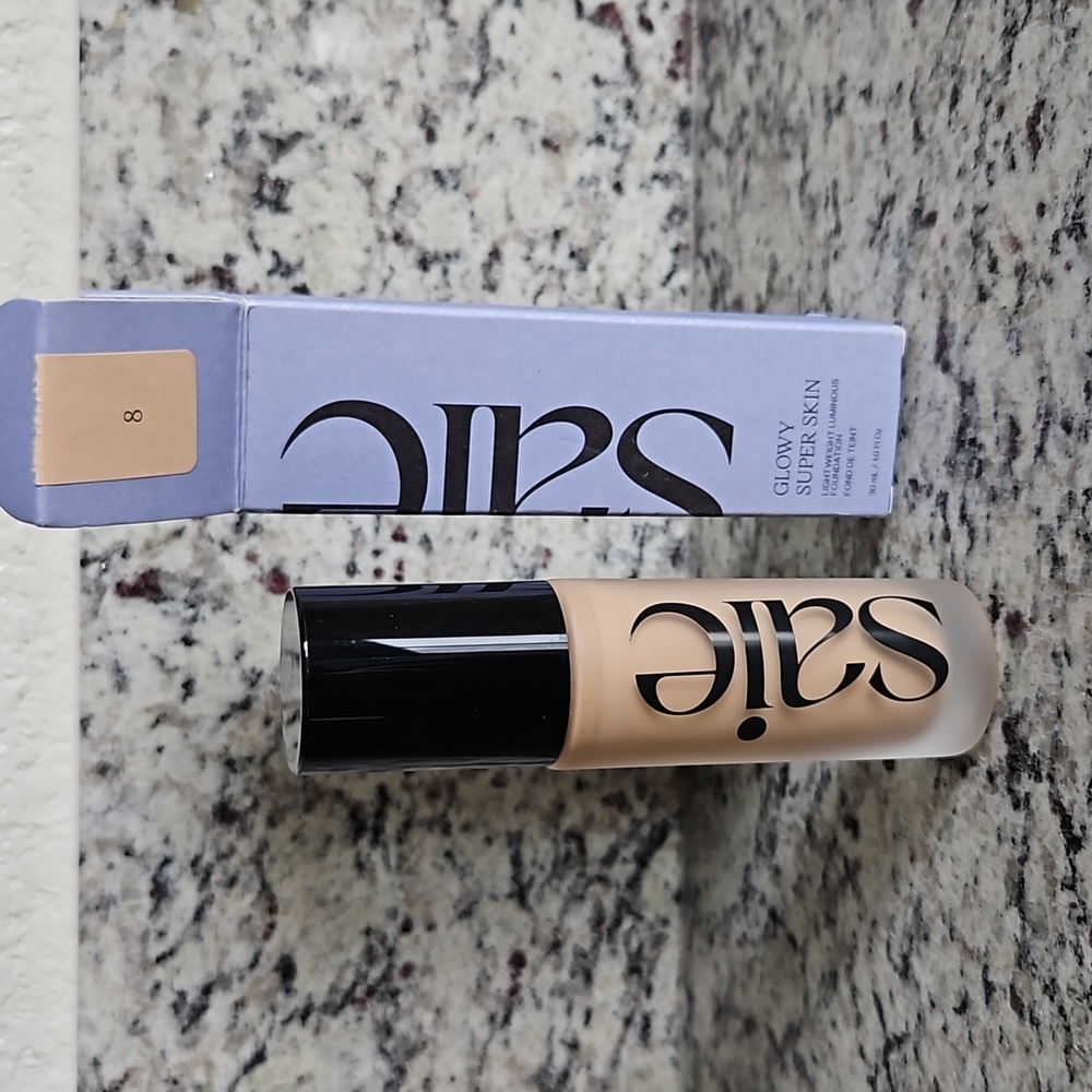 Saie Glowy Super Skin Foundation in shade 8